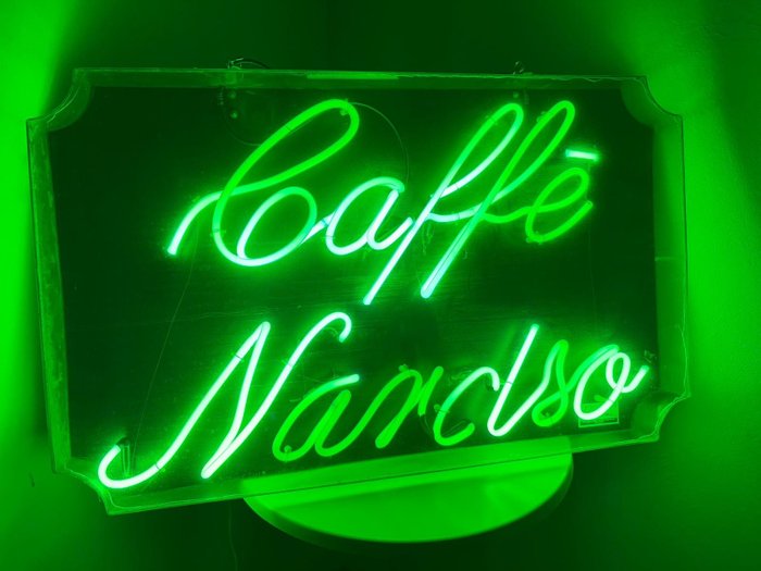 Insegna neon caffè narciso - Lysskilt - plexi