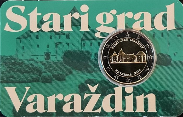 Kroatien. 2 Euro 2024 "Stari Grad Varazdin" (4 coincards)  (Ingen mindstepris)