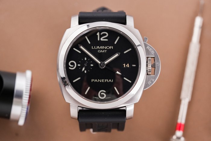 Panerai - Luminor 1950 3 Days Gmt Automatic Acciaio - Ingen mindstepris - PAM00320 - Mænd - 2011-nu