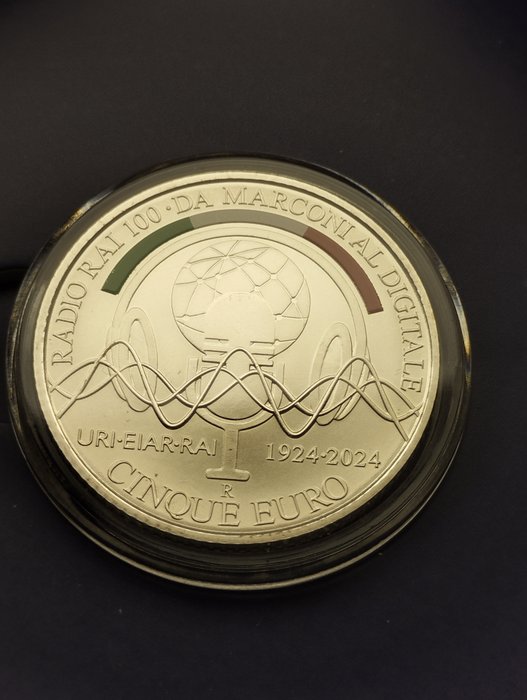 Italien. 5 Euro 2024 "Marconi"  (Ingen mindstepris)