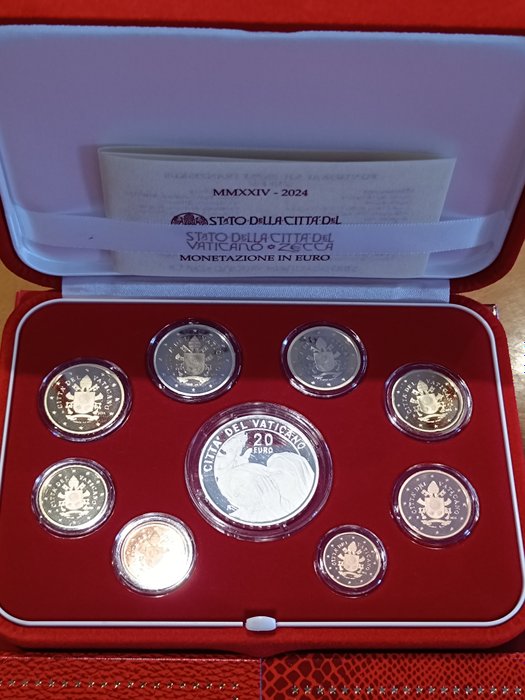 Vatikanstaten. Proof Set / Year Set / 2 Euro 2024 (3 items)