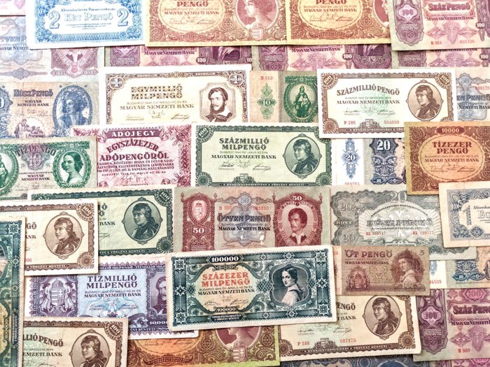 Ungarn. - 39 banknotes - various dates  (Ingen mindstepris)