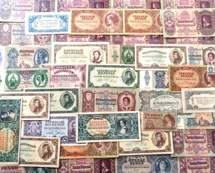 Ungarn. - 39 banknotes - various dates  (Ingen mindstepris)