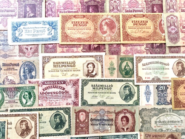 Ungarn. - 39 banknotes - various dates  (Ingen mindstepris)