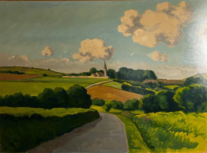 Peradon Pierre-Edmond (1893 - 1981) - Clocher de la region d'amblie