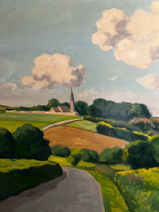 Peradon Pierre-Edmond (1893 - 1981) - Clocher de la region d'amblie