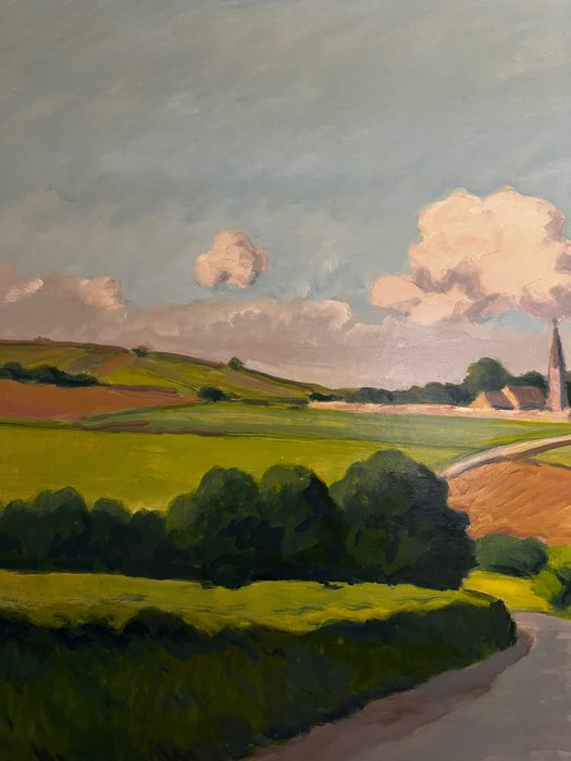 Peradon Pierre-Edmond (1893 - 1981) - Clocher de la region d'amblie