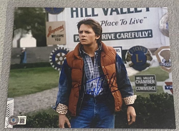 Tilbage til fremtiden - Michael J fox  Foto signed  8x10 Beckett BAS COA