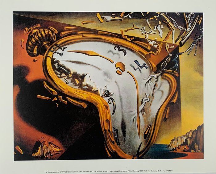 Salvador Dali (1904-1989) - Les Montres Molles - Artprint - 24 x 30 cm