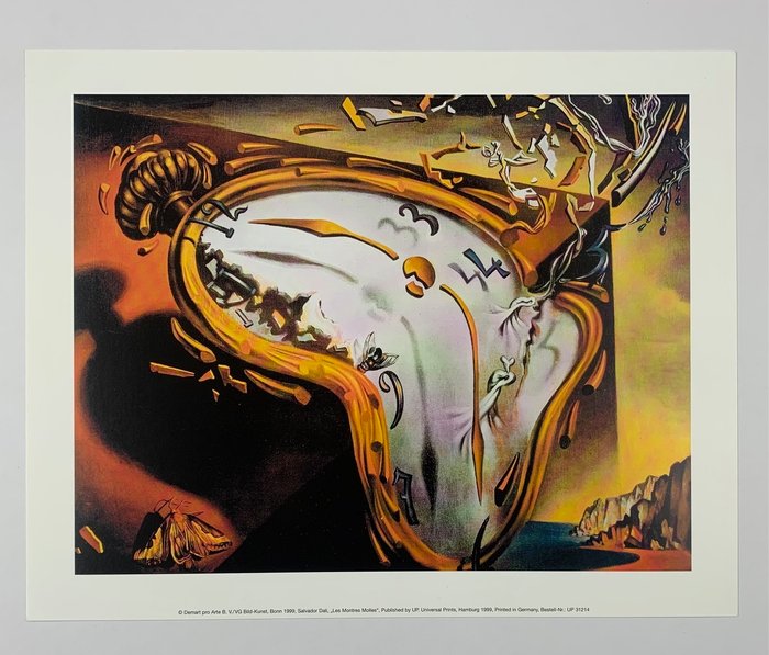 Salvador Dali (1904-1989) - Les Montres Molles - Artprint - 24 x 30 cm