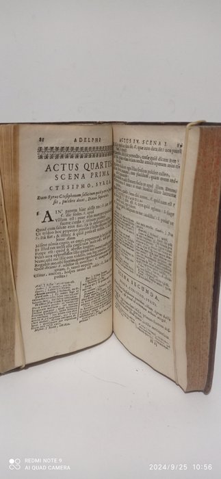 Terence - Publii Terentii Comoediae expurgatae. Interpretatione  Notis illustravit Josephus Juvencius S. J. - 1711