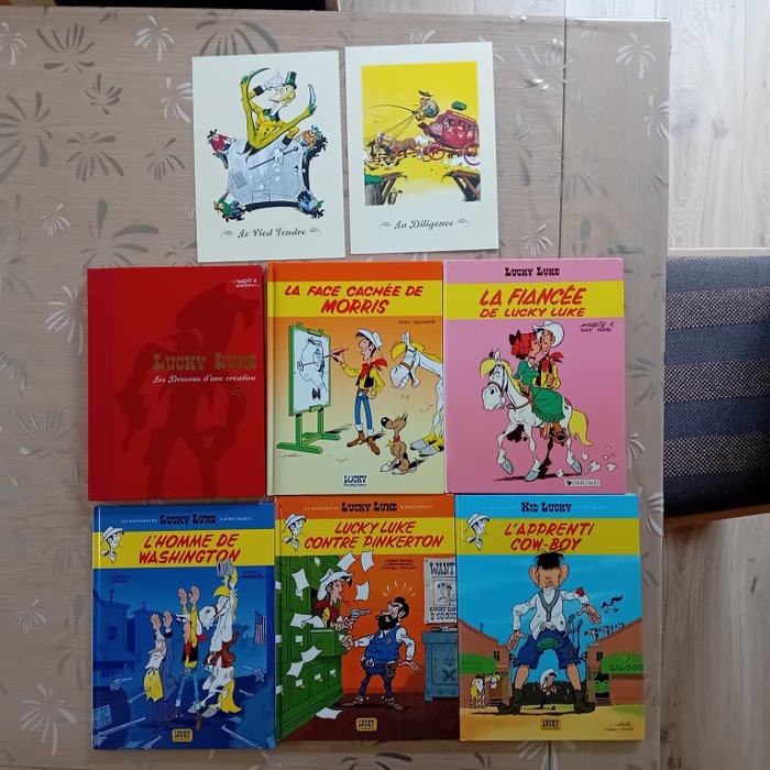 Lucky Luke - 6x C + 2x ex-libris - EO/TL - 6 Album - 1985/2011