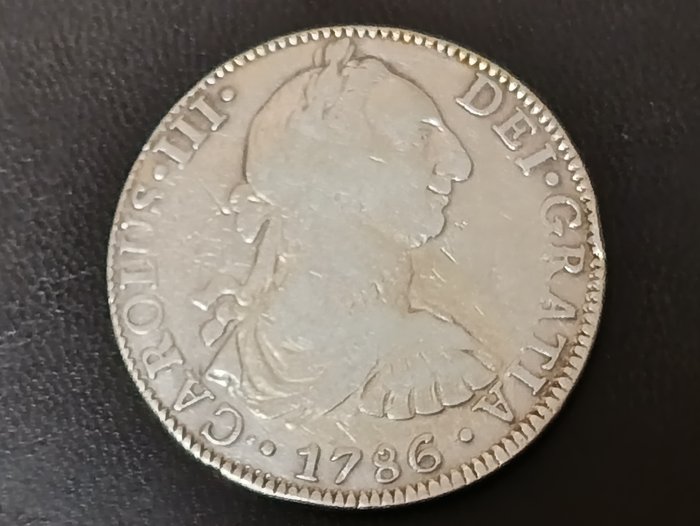 Spanien. Carlos III. 8 Reales 1786 Mexico FM  (Ingen mindstepris)