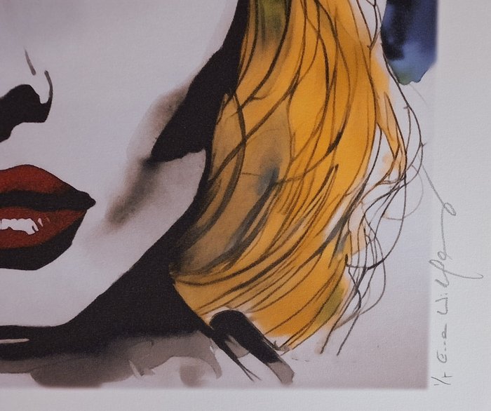 Triptychon – Blondie, Debbie Harry - Aquarell Edition by Emma Wildfang - 3 Fine Art High-Quality - Begrænset oplag - 2024