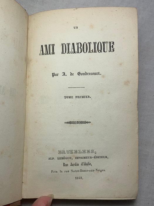 A. de Gondrecourt - Un ami diabolique - 1848