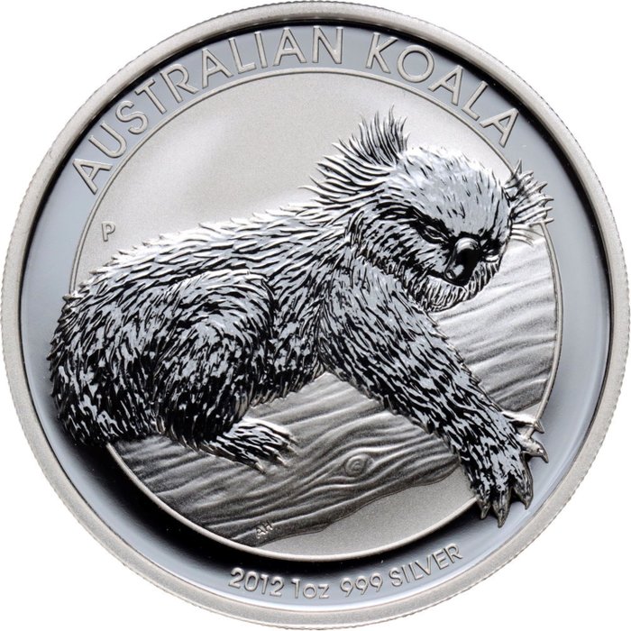 Australien. 1 Dollar 2012 Perth Mint "Australian Koala", 1 Oz (.999)  (Ingen mindstepris)