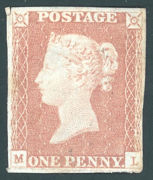 Storbritannien 1841 - Storbritannien - ungebrauchte frische One Penny orangebraum (o.G.), Mi.Nr. 3