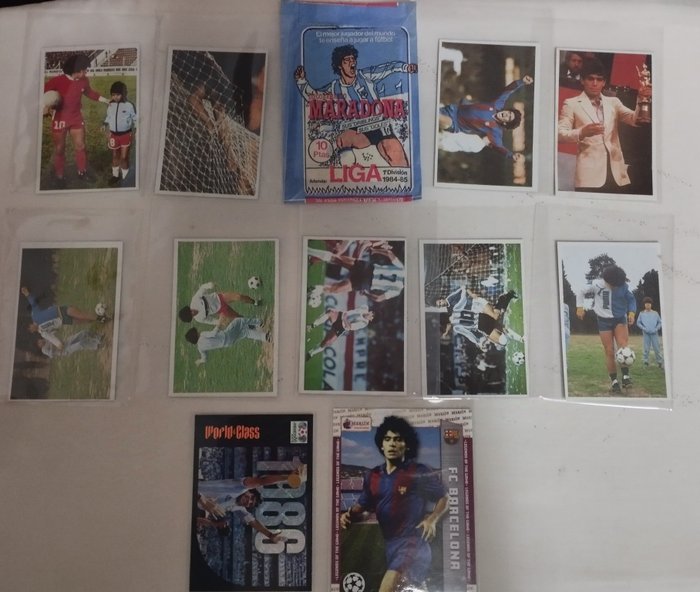 1984/85 Cromo Esport Sus Driblings Sus Goles Diego Maradona Mixed collection - Glimrende (EX)