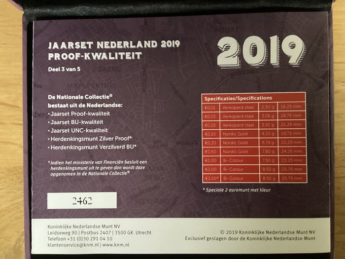 Holland. Proof Set 2019/2020 "Maastricht" + "Rotterdam" (2 sets)  (Ingen mindstepris)