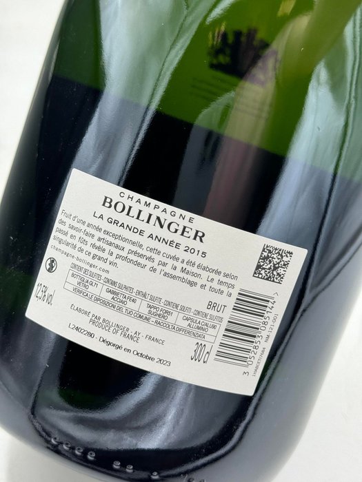 2015 Bollinger, La Grande Année - Champagne - 1 Dobbelt Magnum/Jeroboam (3,0 L)