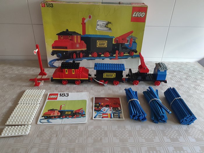 Lego - LEGO Trein Set met Motor en Signaal 183 - 1970-1980 - Danmark