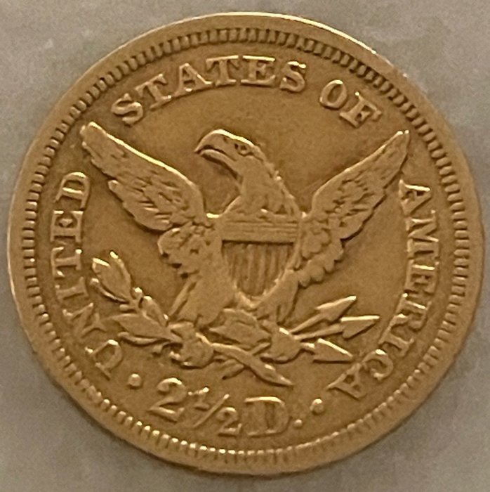 Förenta staterna. Liberty Head $2.50 Gold Quarter Eagle 1851  (Ingen mindstepris)