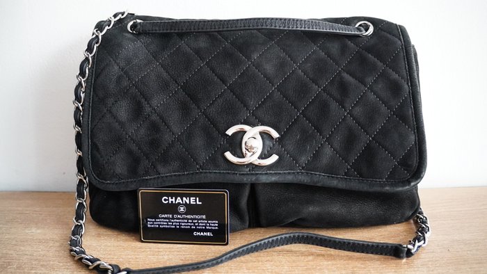 Chanel - Ultra Soft Suede Calfskin Large Natural Beauty - Håndtaske