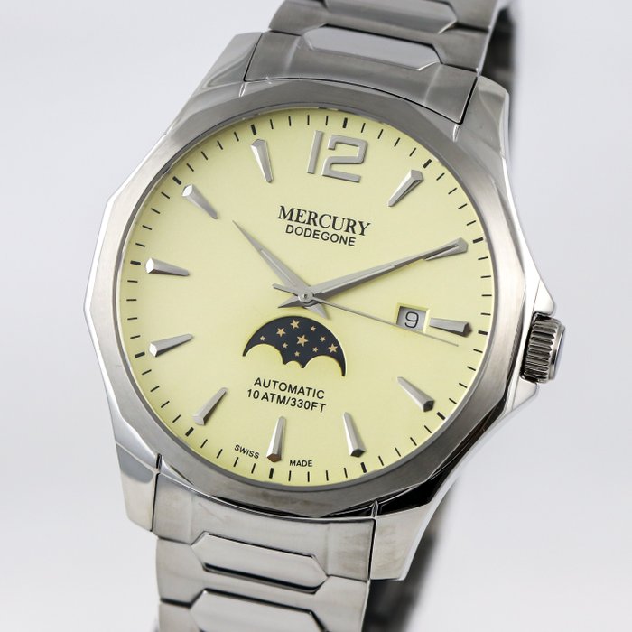 Mercury - DODEGONE Moonphase - Automatic Swiss Watch - MEA480-SS-14 - Ingen mindstepris - Mænd - 2011-nu