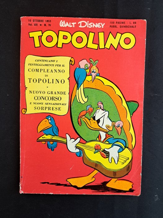 Topolino Libretto n. 76 - 1 Comic - Første udgave - 1953