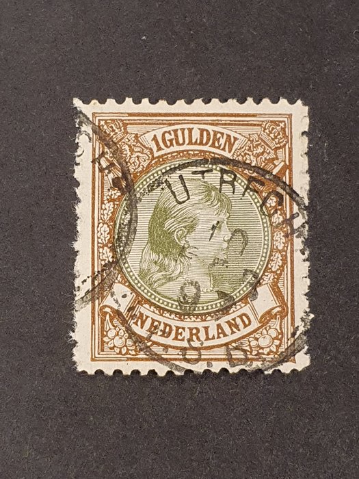 Holland 1893/1896 - Prinsesse Wilhelmina med hængende hår - NVPH: 45-48