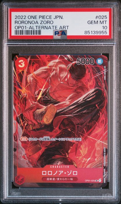 One Piece - 1 Graded card - One Piece - Zoro - PSA 10