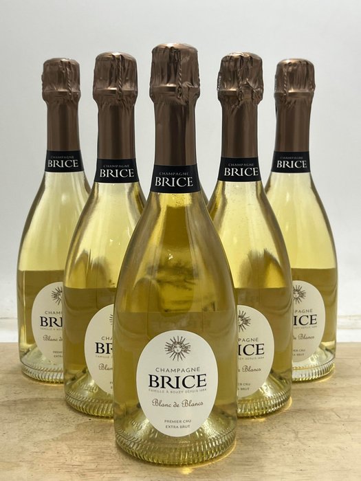 Brice, Blanc de Blancs Premier Cru Extra Brut - Champagne Blanc de Blancs - 6 Flasker (0,75 L)