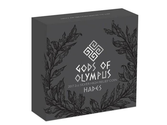 Cook-øerne 2 Dollars 2017 Gods of Olympus - Hades 2 Oz (999)