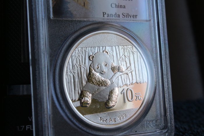 Kina 10 Yuan 2014 Panda 1 Oz (999) - MS69  (Ingen mindstepris)