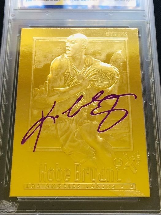 1996/97 - Skybox - EX-2000 - 23KT Gold - Kobe Bryant - Rookie - Purple Signature - Limited Edition - 1 Graded card - WCG 10