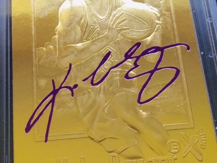 1996/97 Skybox EX-2000 - 23KT Gold Kobe Bryant Rookie - Purple Signature - Limited Edition WCG 10 - 1 Graded card