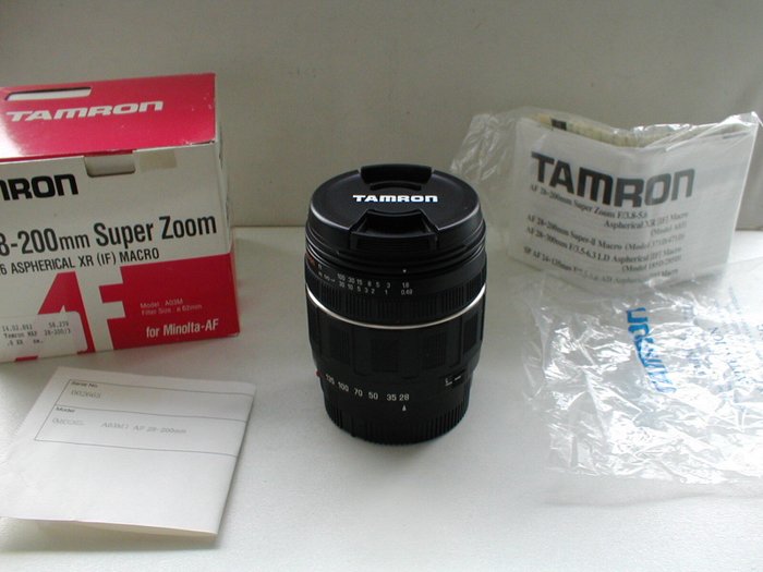 Tamron 28-200mm F/3.5-5.6 Aspherical XR IF voor Minolta A / Sony A Zoomobjektiv