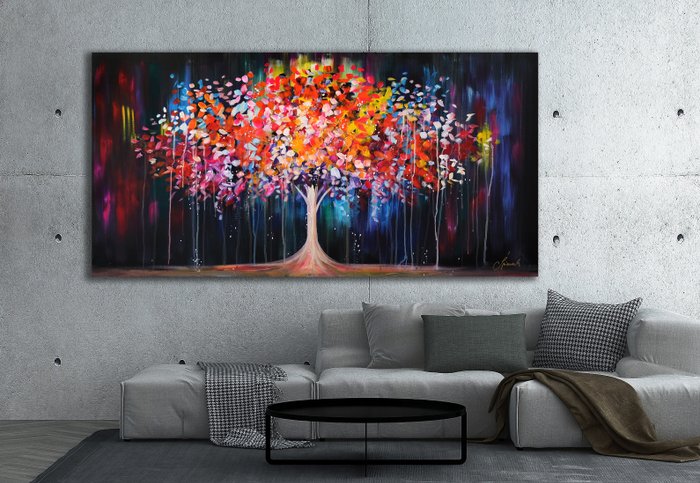 Monika Spiewak - Tree - XXL -  on Frame - Ready to Hang