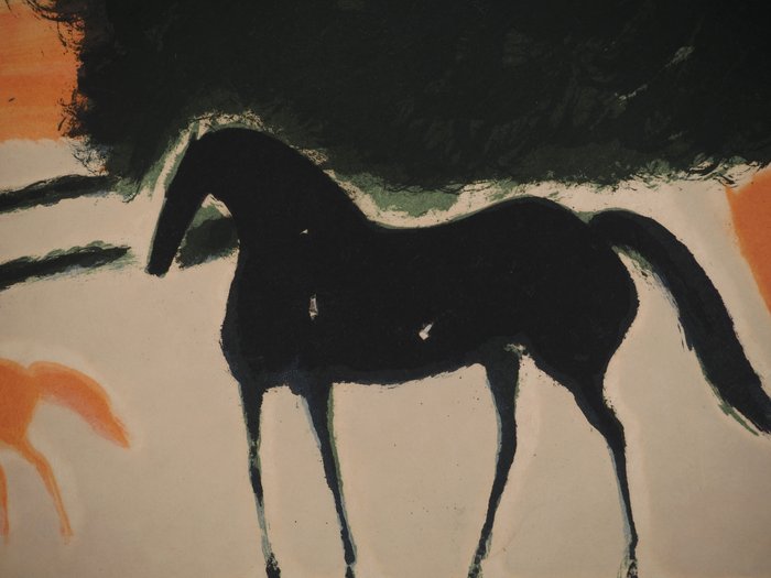 André Brasilier (1929) - Chevaux au crépuscule