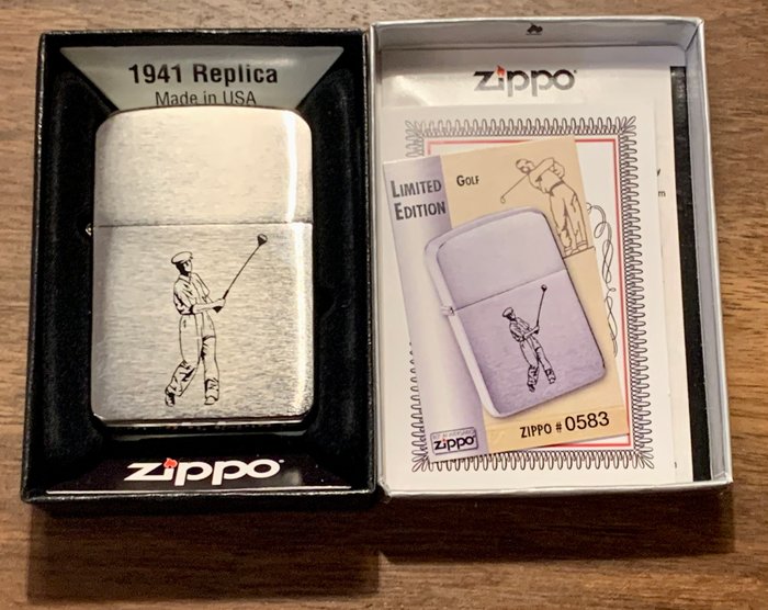 Zippo - GOLFER 19 - Lommelighter - Stål (rustfrit)