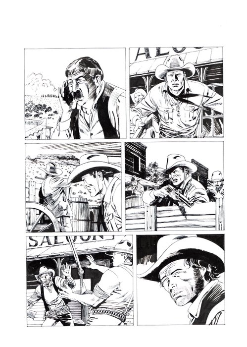 Filippucci, Lucio - 3 Original page - Tex #681 - "Tabla sagrada" - 2017