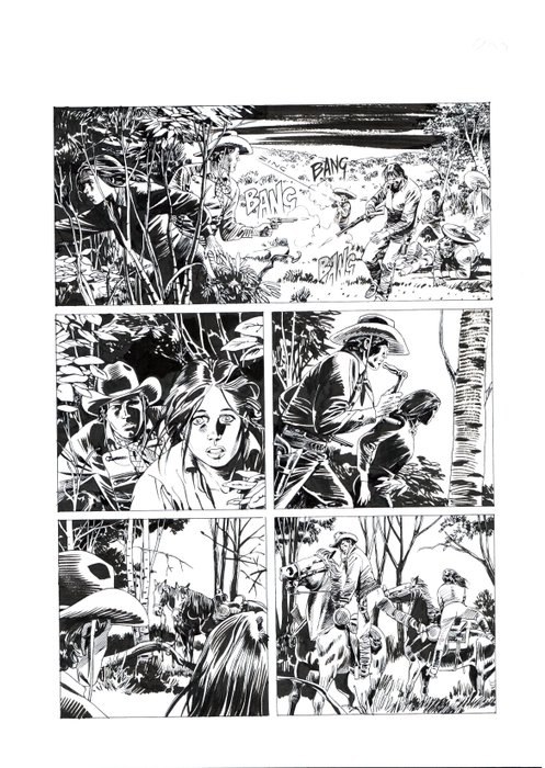 Filippucci, Lucio - 3 Original page - Tex #681 - "Tabla sagrada" - 2017