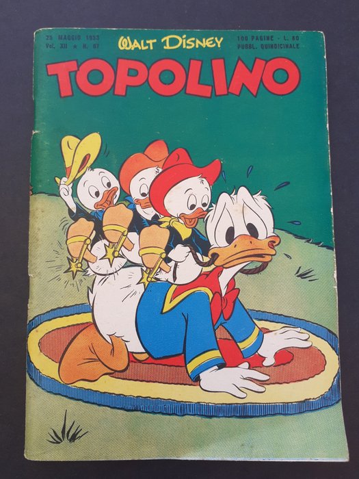 Topolino n. 67 - con bollino e giochi non compilati - 1 Comic - Første udgave - 1953