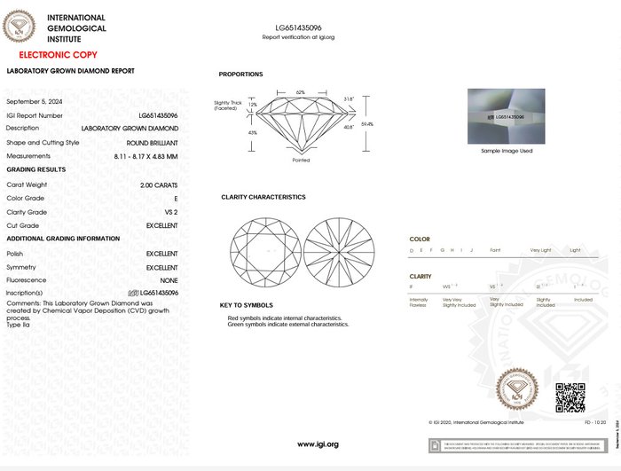 Ingen mindstepris - Ring - 14 karat Gulguld -  2.00ct. tw. Diamant (Laboratoriedyrket) - IDEAL EXEX E VS2 INGEN