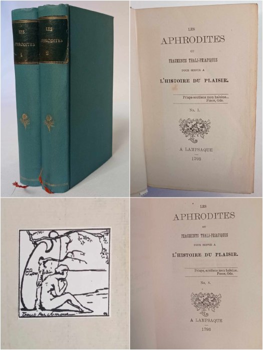 Andrea de Nerciat - Les Aphrodites ou Fragments Thali-Priapiques pour servir à l'histoire du plaisir - 1870