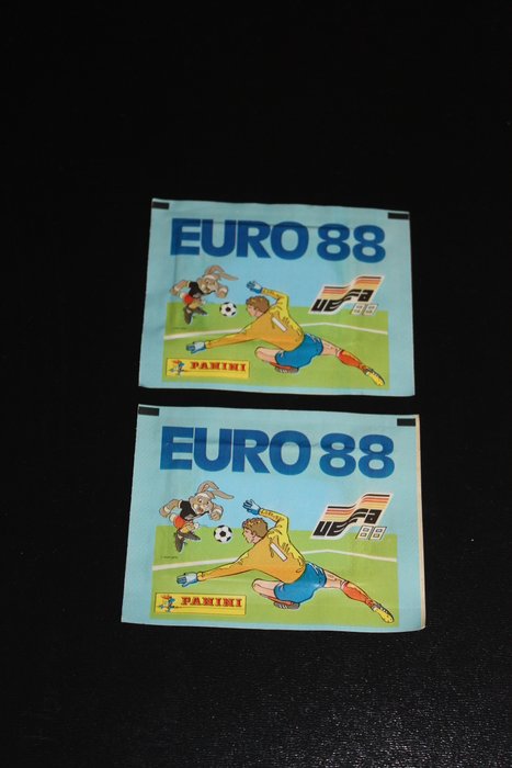 Panini - EURO UEFA 88 1988 Germany - Sealed Packet Bag Tüte Bustine - 2 Pack