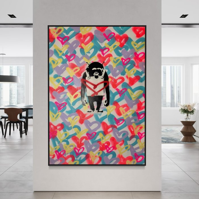 Timo Wedell (1994) - Big Ape Banksy Love - XXL