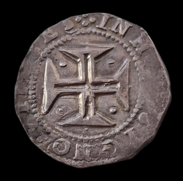 Portugal. D. João IV (1640-1656). Meio Cruzado (200 Réis) - Lisboa - REX PORTVGALIE - Cruz Cercada - Escassa