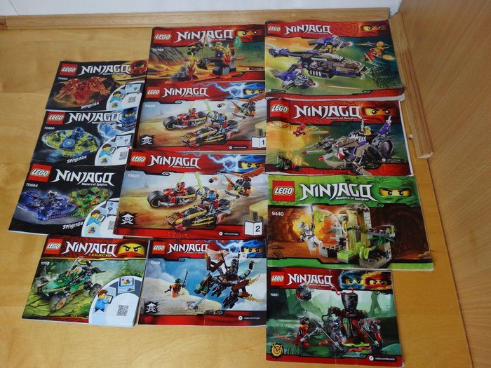 Lego - Ninjago - 70746 + 70745 + 9440 + 70621 + 70753 + 70600 + 70599 + 71700 + 70664 + 70659 + 70660 - 11 Sets o.a. Condrai Copter Attack + Anacondrai Crusher + Venomari Shrine + Lava Falls + Ninja Bike