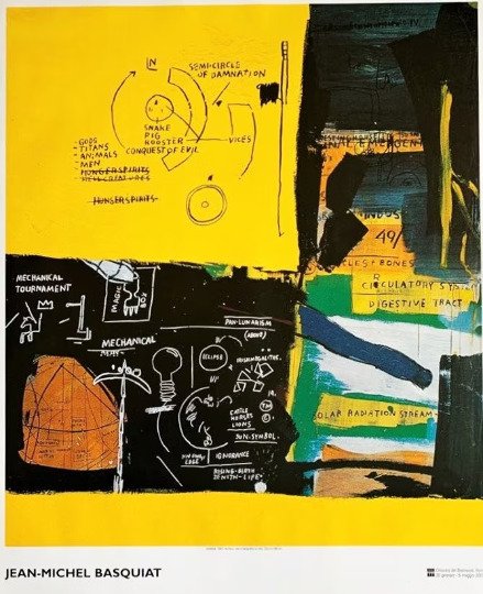 Jean-Michel Basquiat - LEM - Raro Manifesto Originale Mostra Chiostro del Bramante 2002 - XXL - 2010‹erne